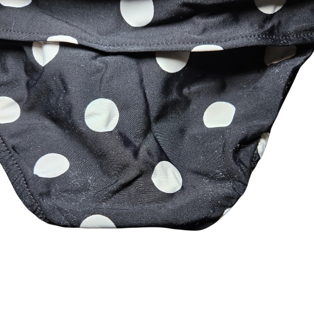 VENUS Black Bikini with White Dots and Pink Bows - Picture 10 of 13